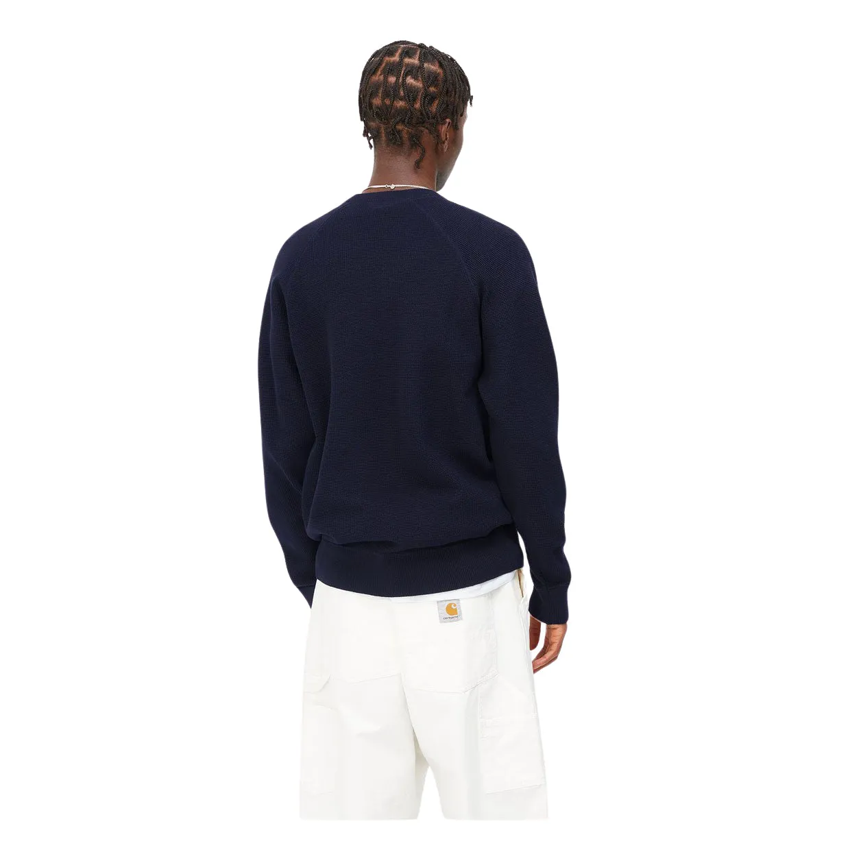 Maglione Uomo Carhartt WIP Chase Blu Navy