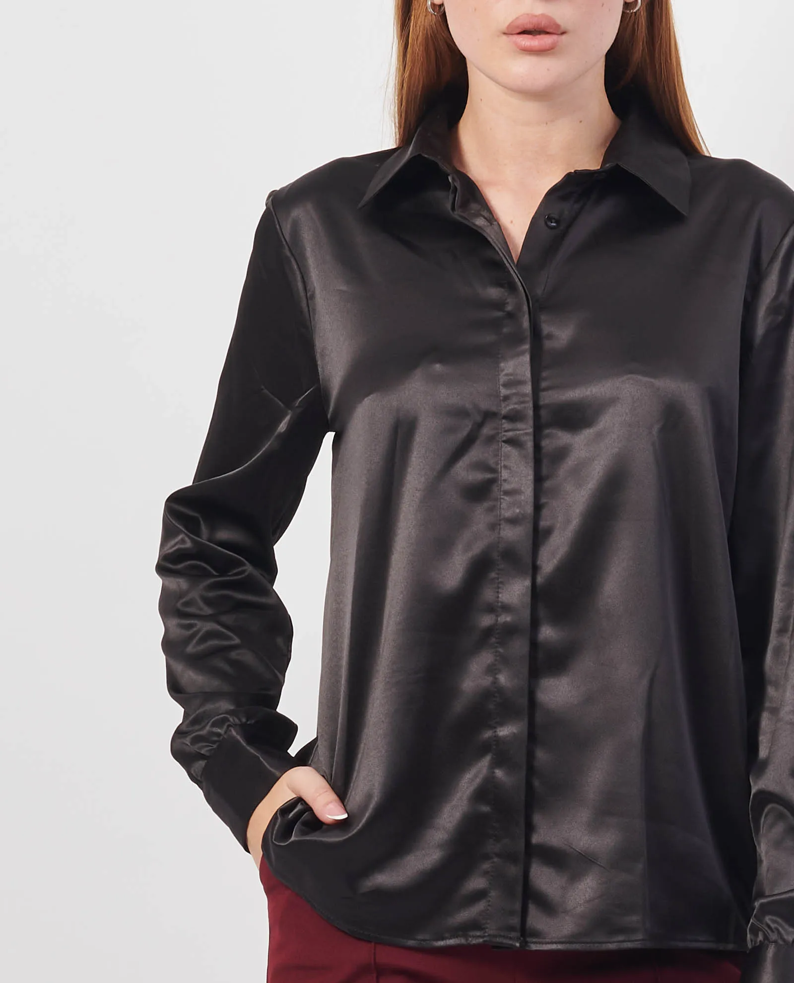 MARKUP      Camicia in raso MarkUp con bottoni