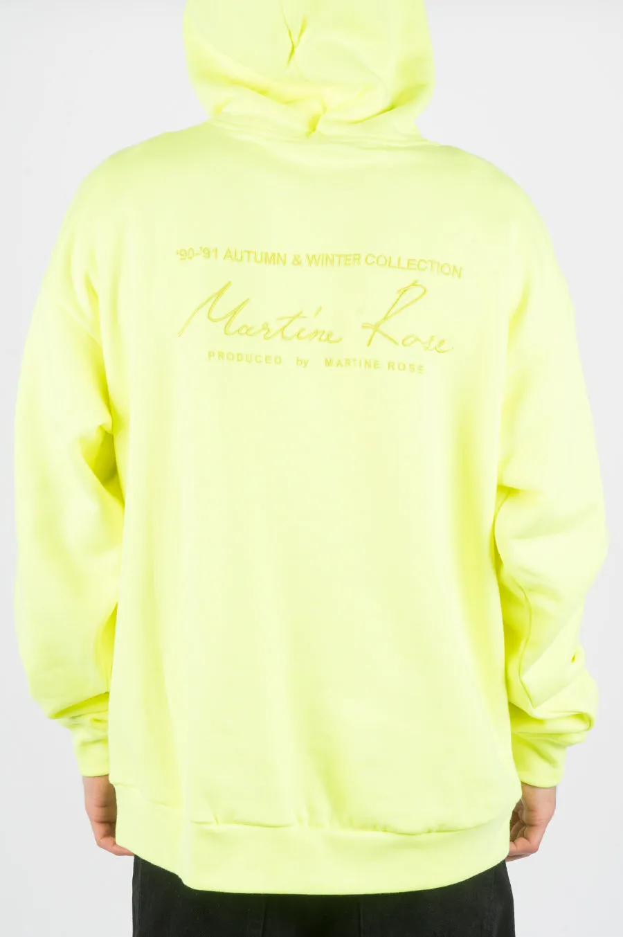 MARTINE ROSE CLASSIC HOODIE FLUORO