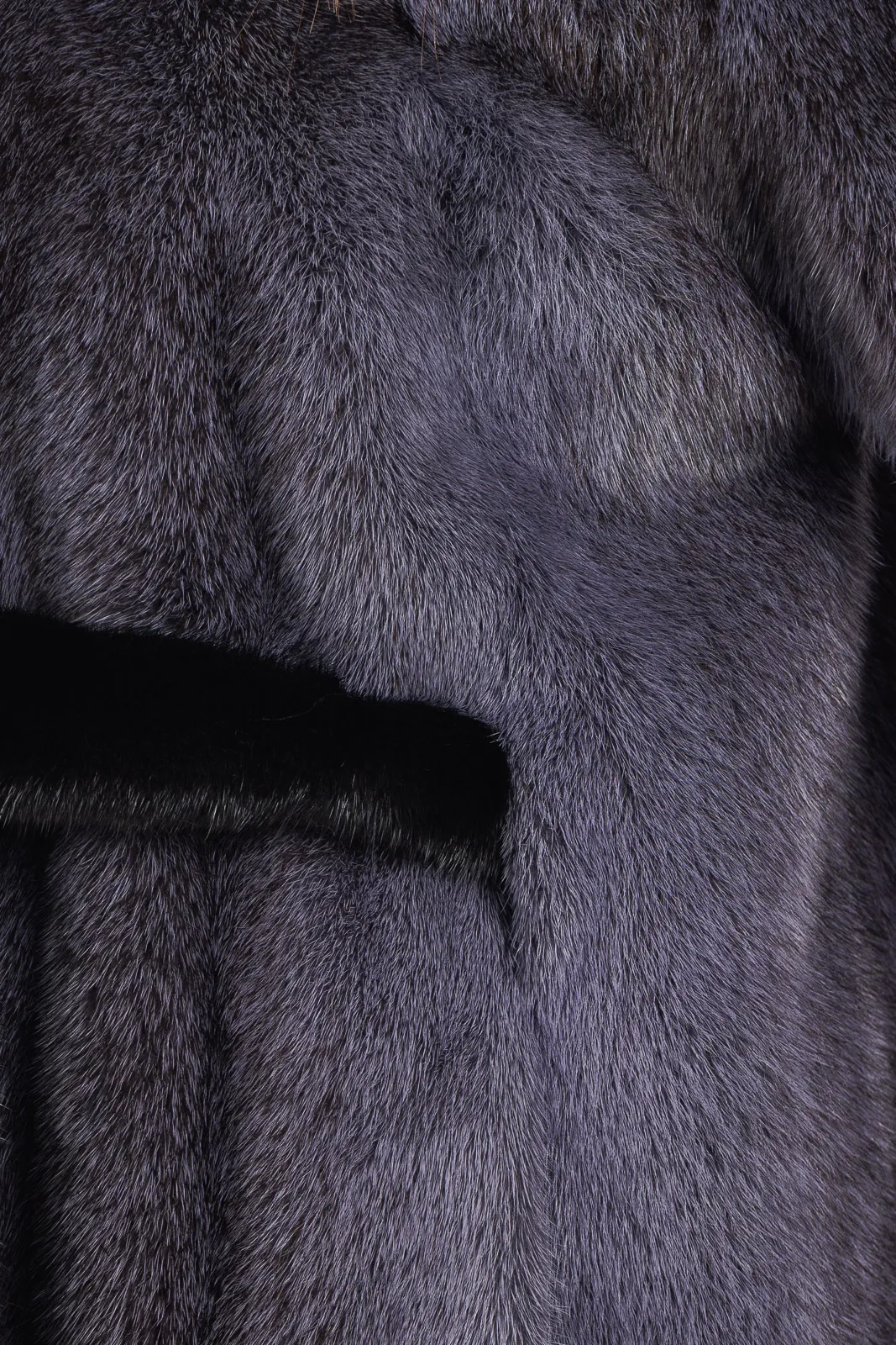 Mink fur coat with blackglama details