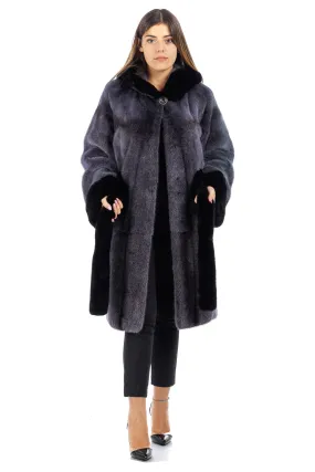 Mink fur coat with blackglama details