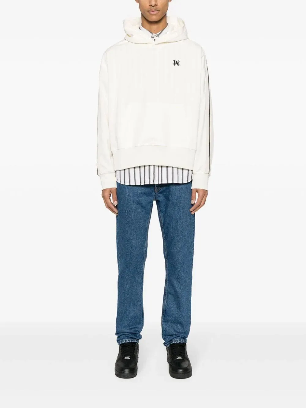 `Monogram` Straight Jeans