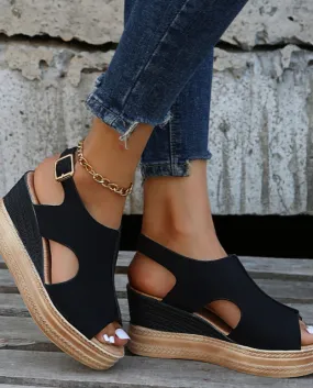 Nuove Donne Della Piattaforma Sandali Moda Scarpe Tacchi Alti 2022 Vestito Da Estate Ciabatte Da Spiaggia Pompe Slingback Cunei