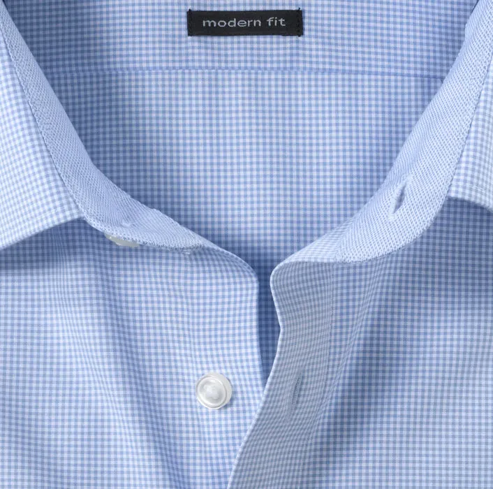 Olymp shirt in square cotton easy modern fit ironing