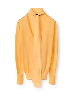 Orange long-sleeved shirt