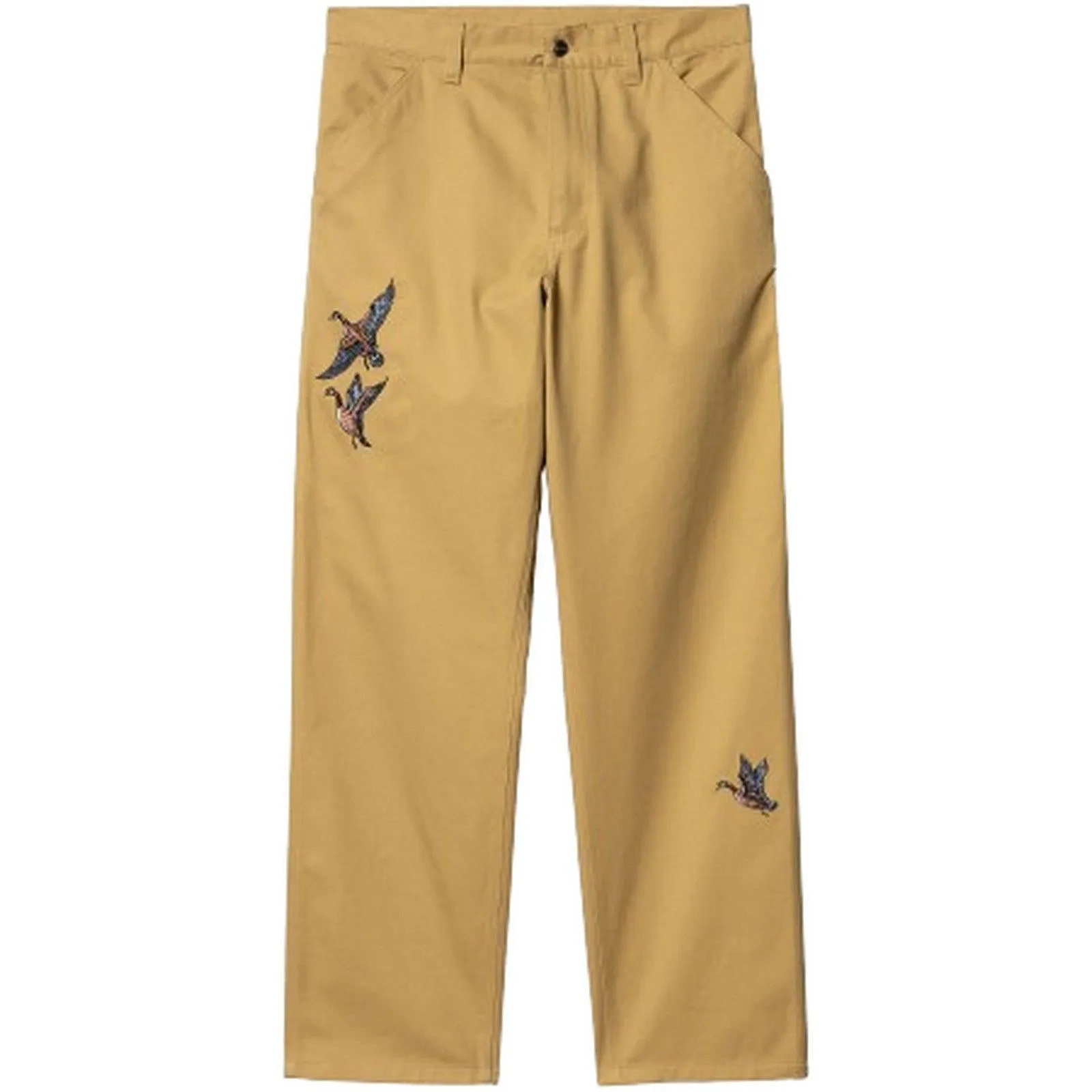 Pantaloni Uomo Carhartt Wip - Ducks Single Knee Pant - Marrone