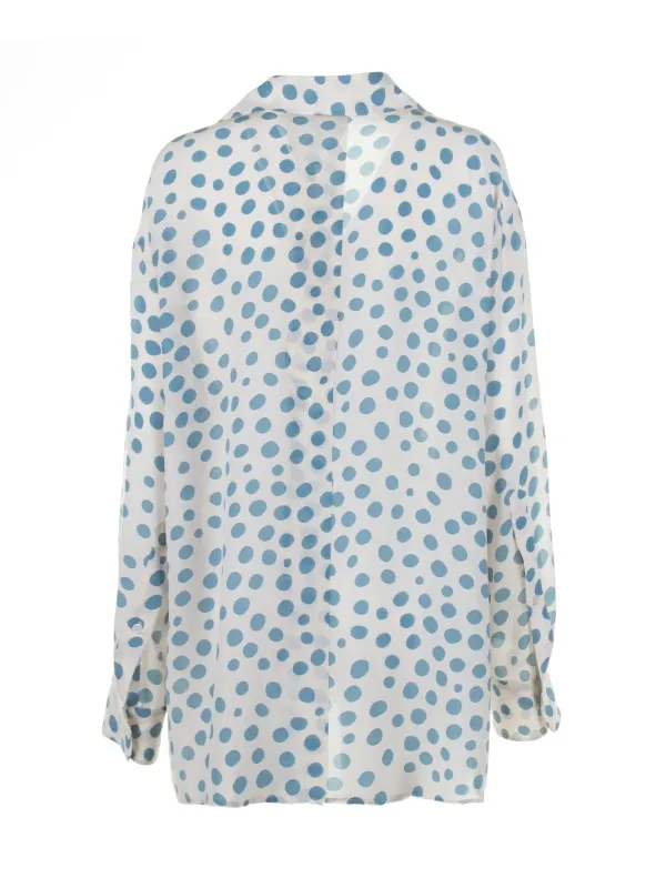 Polka dot shirt with pocket