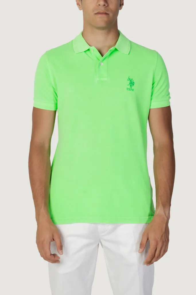 Polo manica corta U.S. Polo Assn. axel VERDE FLUO