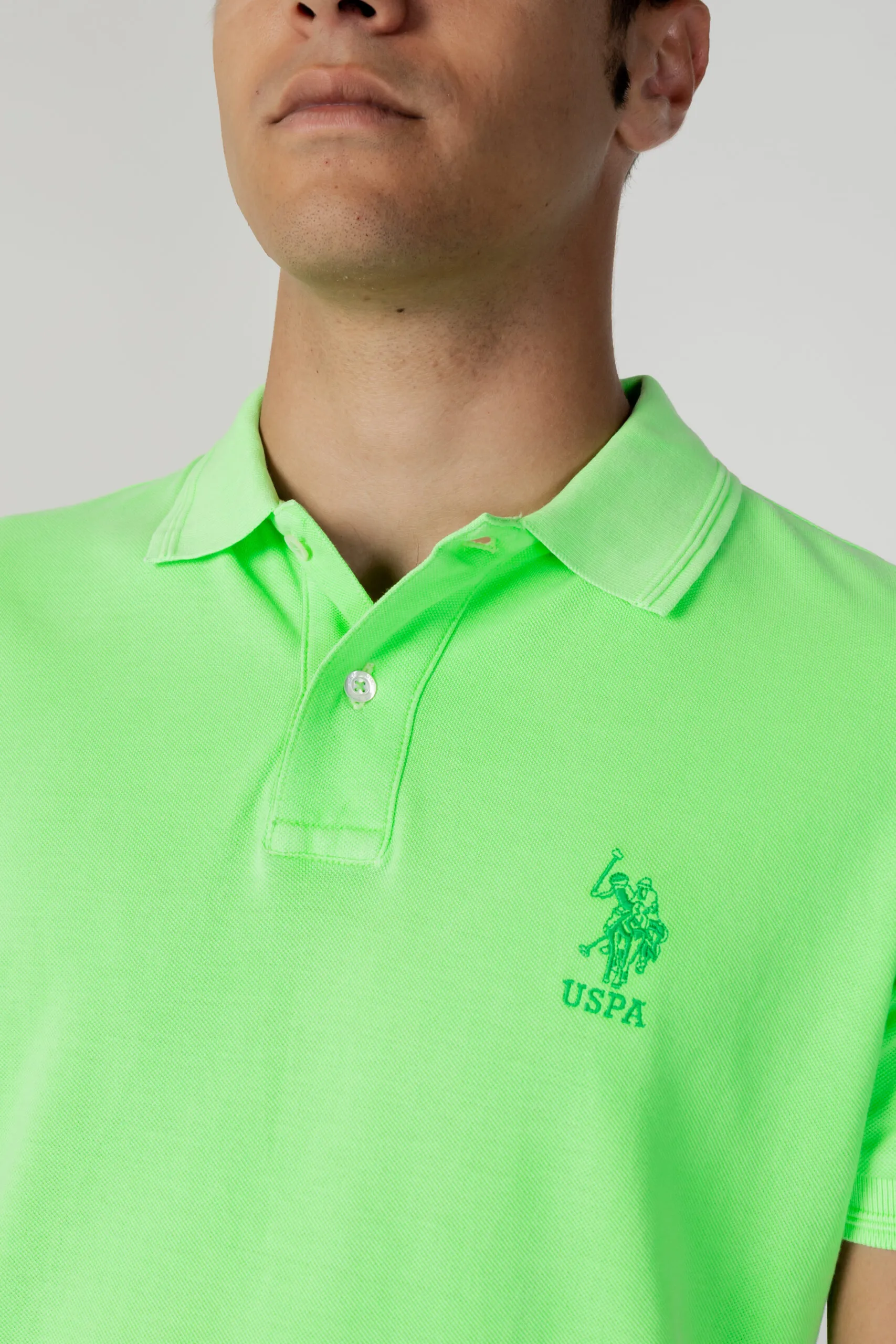 Polo manica corta U.S. Polo Assn. axel VERDE FLUO