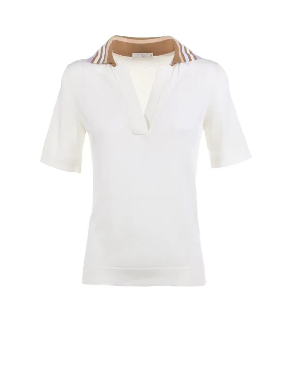 Polo shirt with contrasting detail