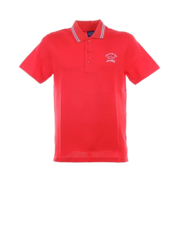 Polo shirt with embroidered Shark