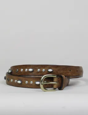 Post & Co 6948 cognac belt with studs