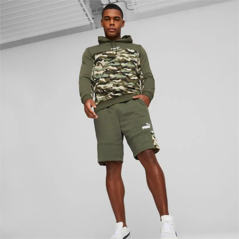 PUMA ESSENTIALS BLOCK CAMO SHORTS