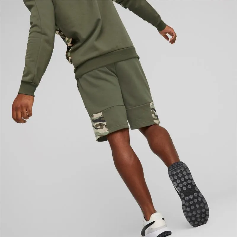 PUMA ESSENTIALS BLOCK CAMO SHORTS