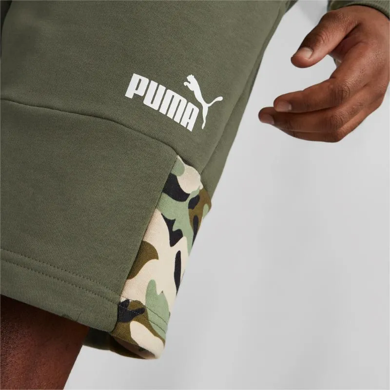 PUMA ESSENTIALS BLOCK CAMO SHORTS