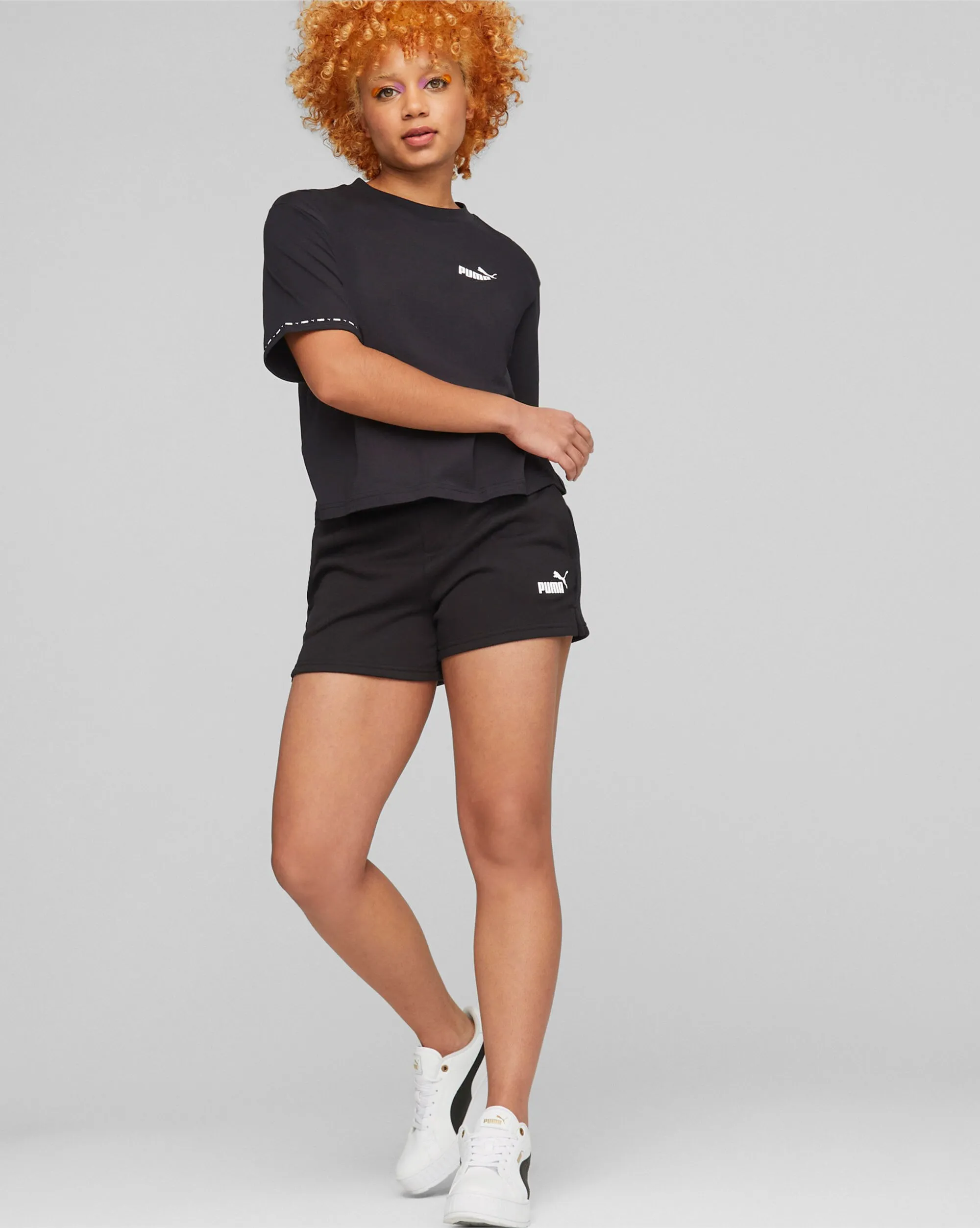 Puma Power Tape Shorts Nero Donna