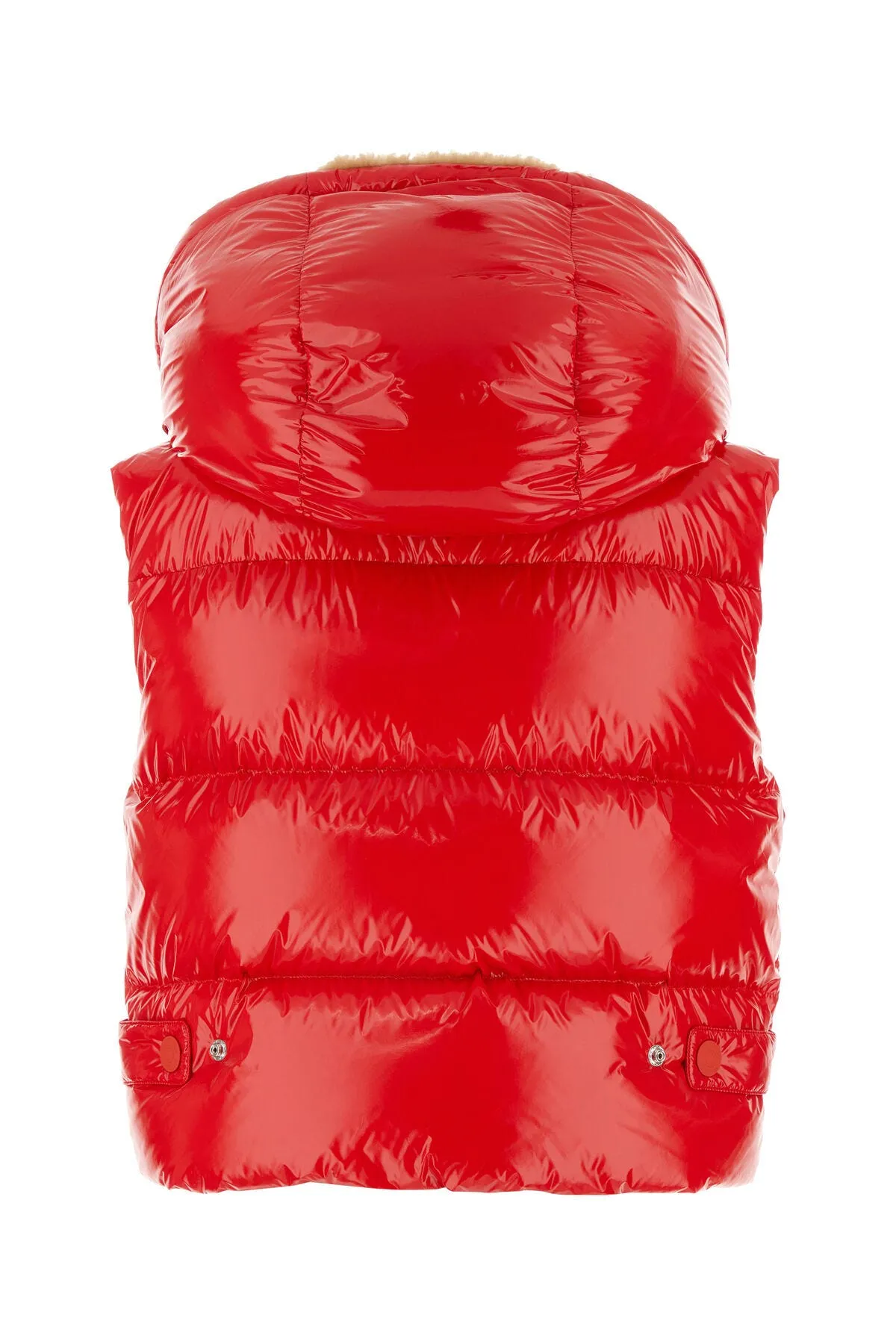 Red vynil Puffer down jacket    