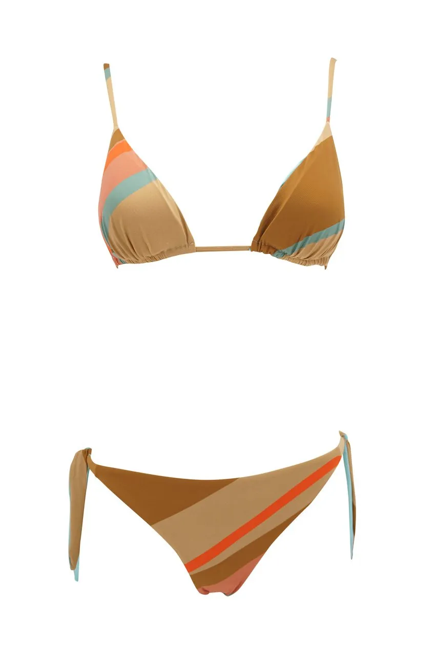 Reversible Triangle Bikini / Beige