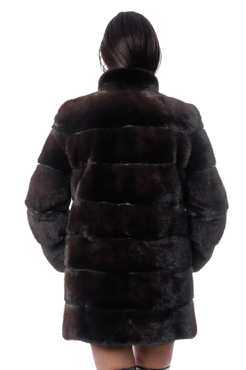 Scanbrown mink fur coat