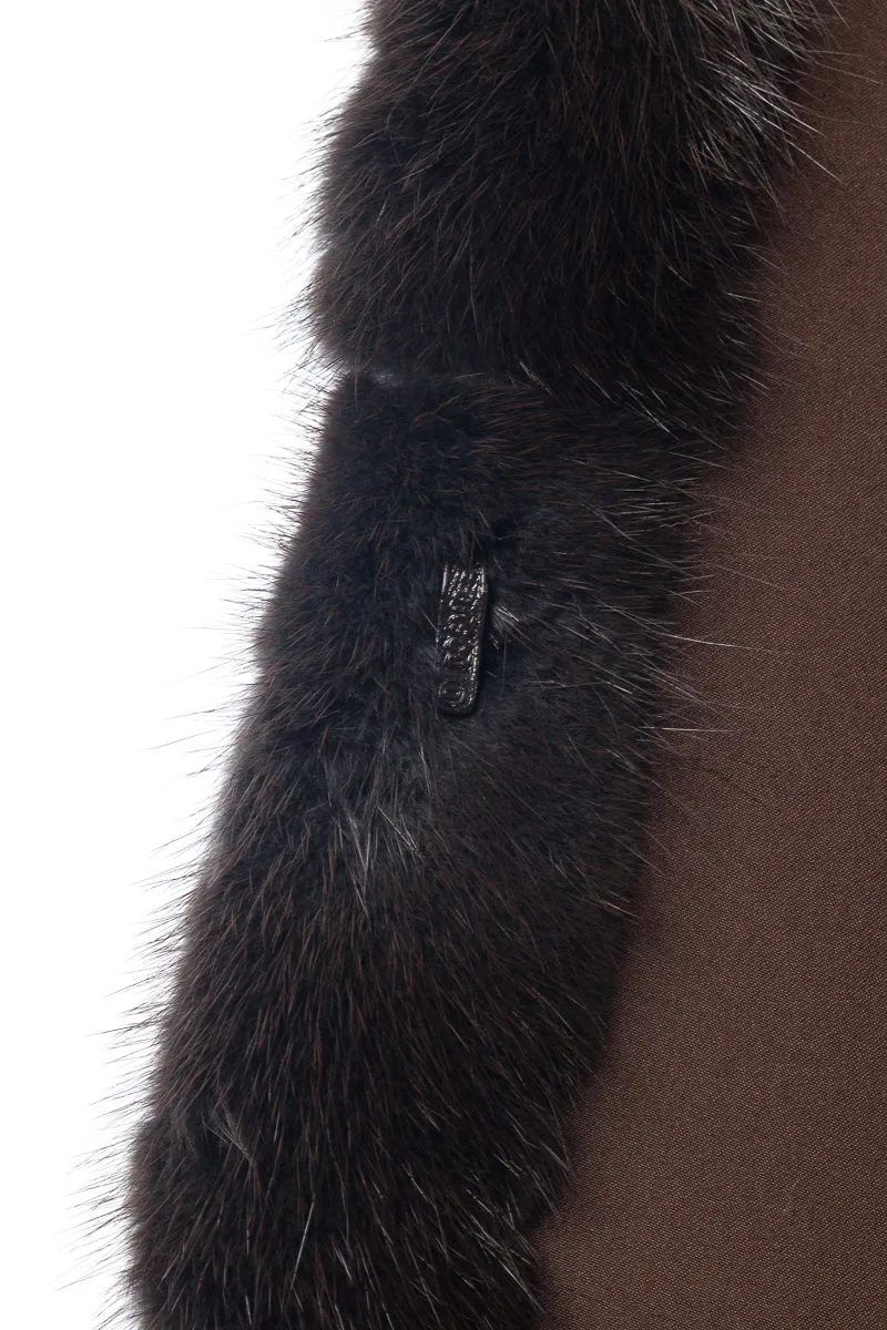 Scanbrown mink fur coat