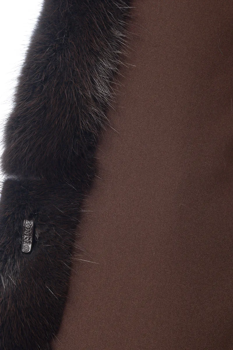 Scanbrown mink fur coat