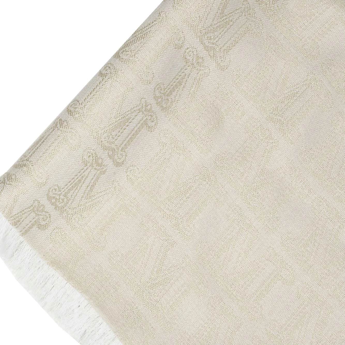 Scialle Geode in seta e cotone jacquard beige Max Mara