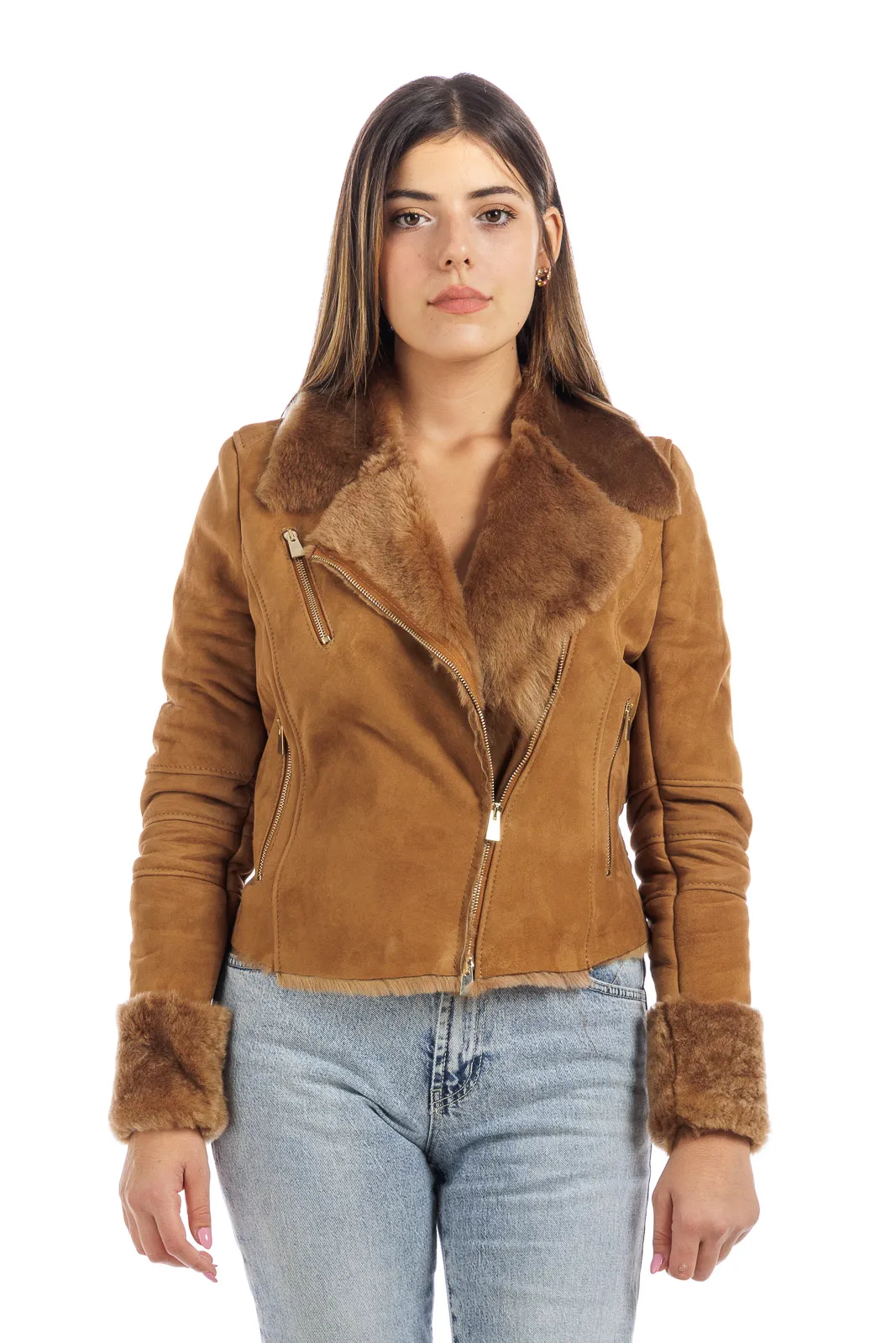 Sheepskin shaved coat nail