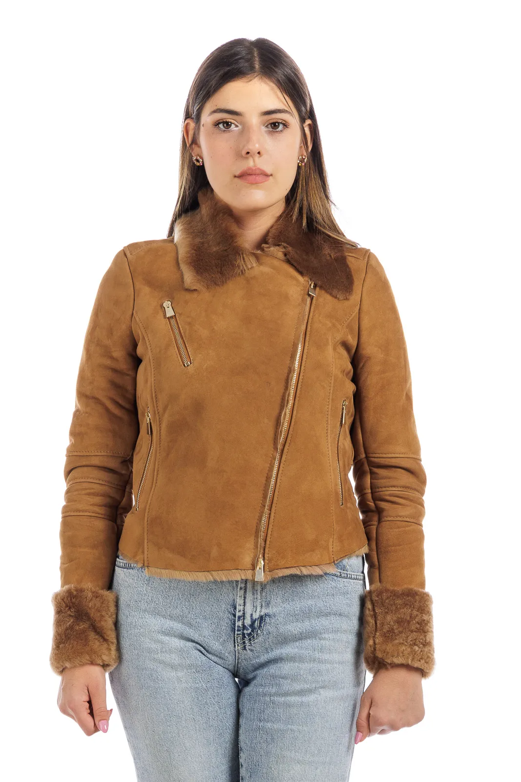 Sheepskin shaved coat nail