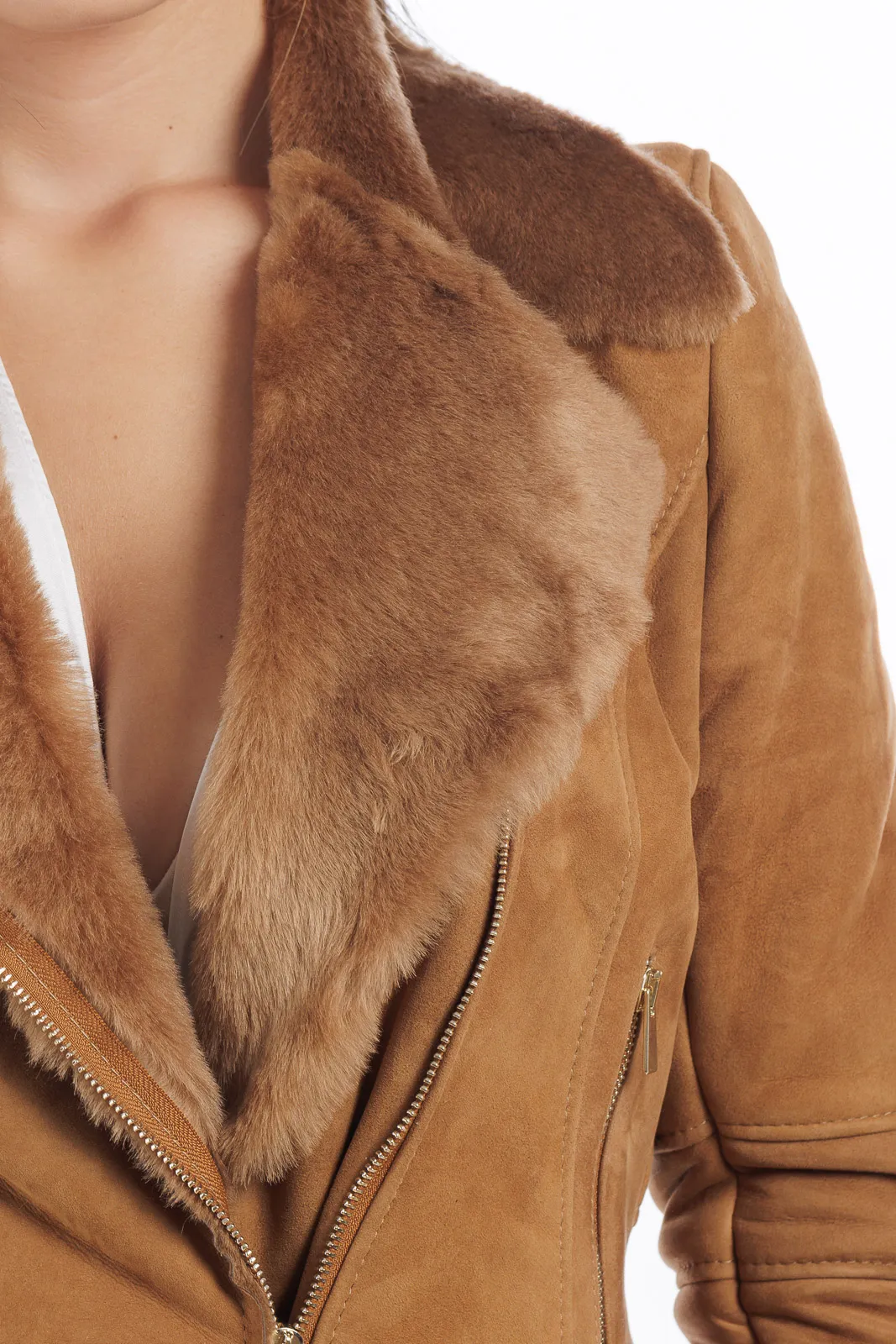 Sheepskin shaved coat nail