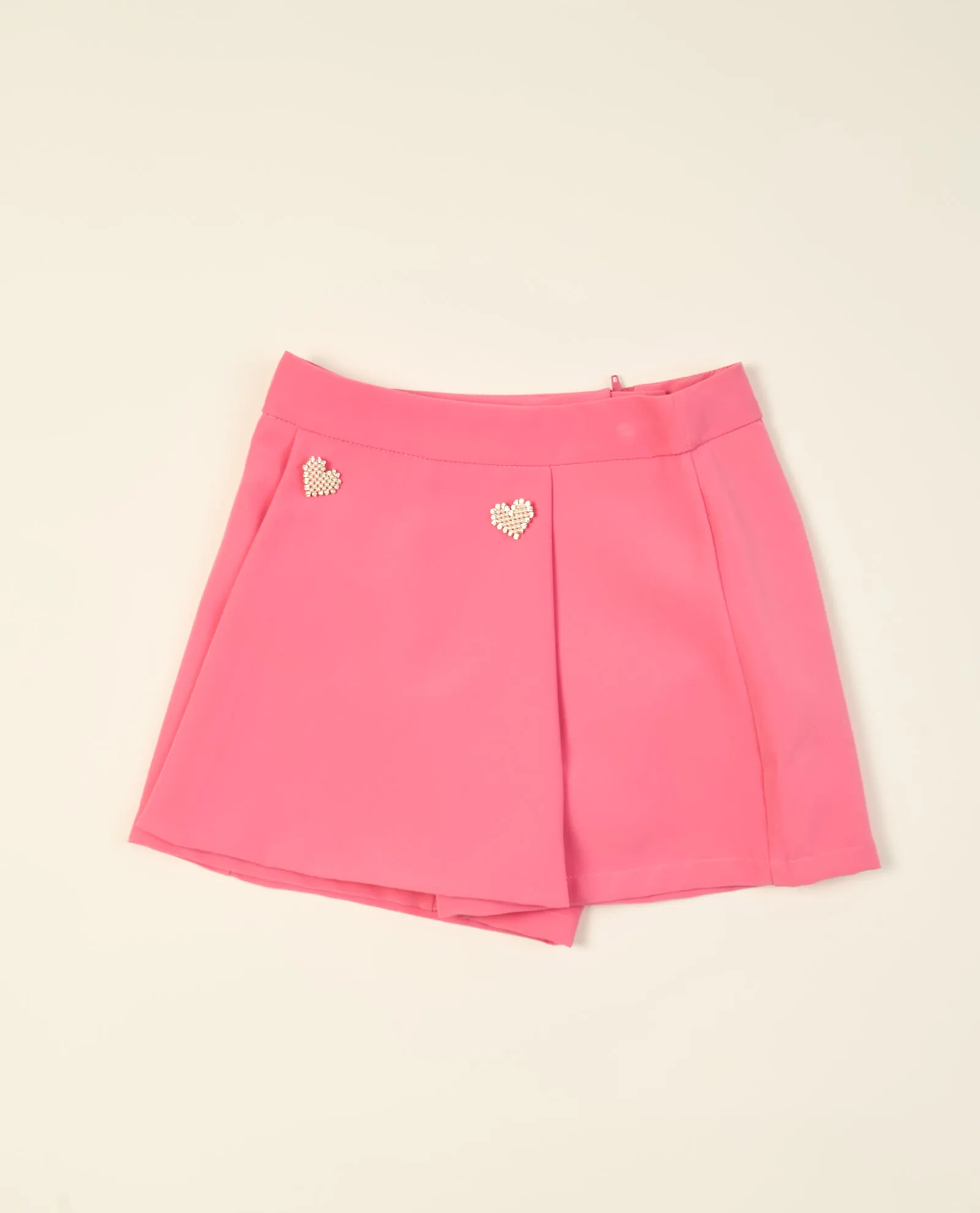 Shorts bambina Fun Fun con zip sul retro