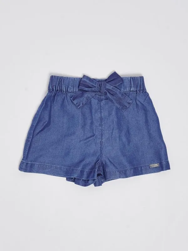 Shorts bambina Liu Jo in lyocell Denim Chiaro