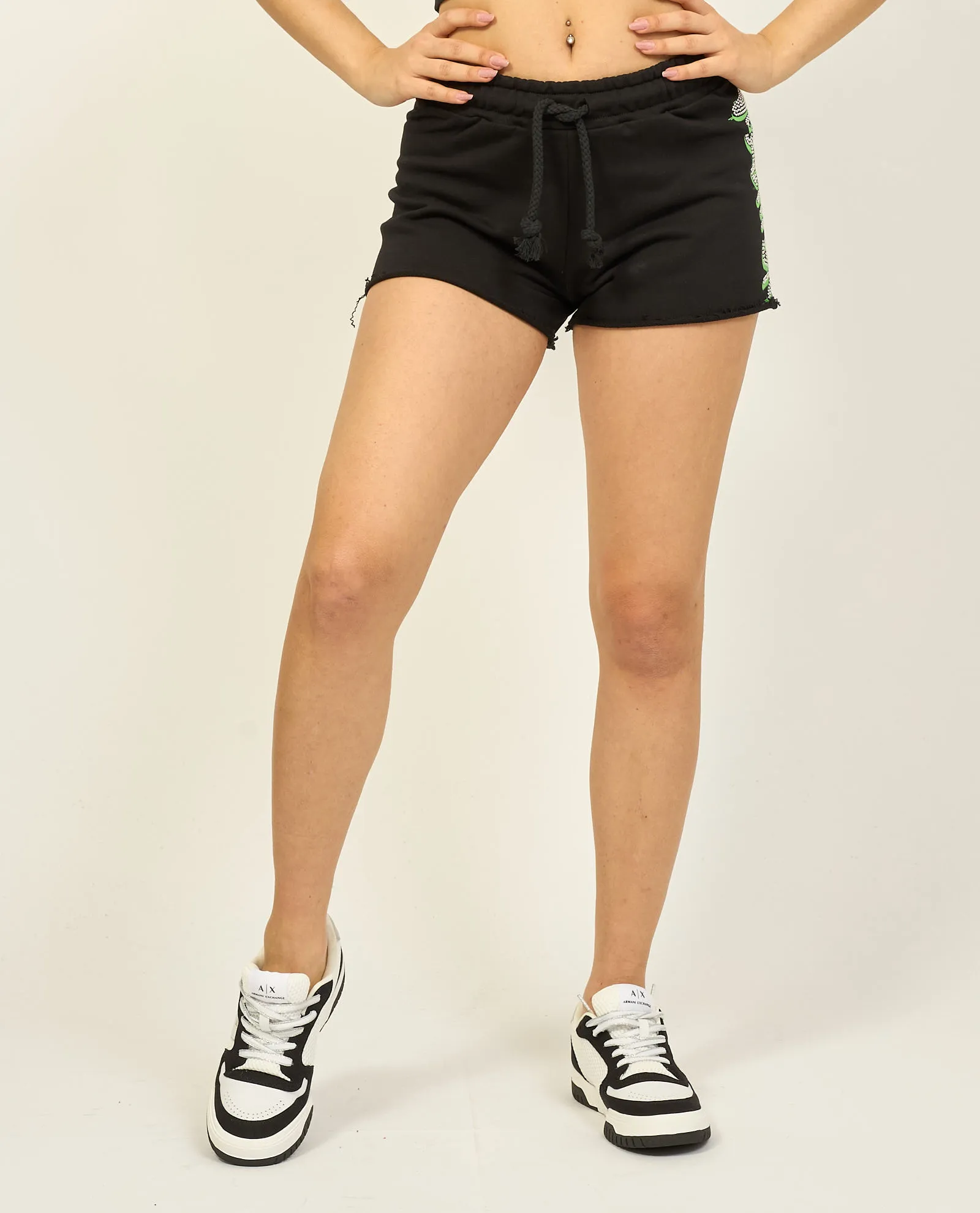 Shorts sportivo Disclaimer in cotone con logo