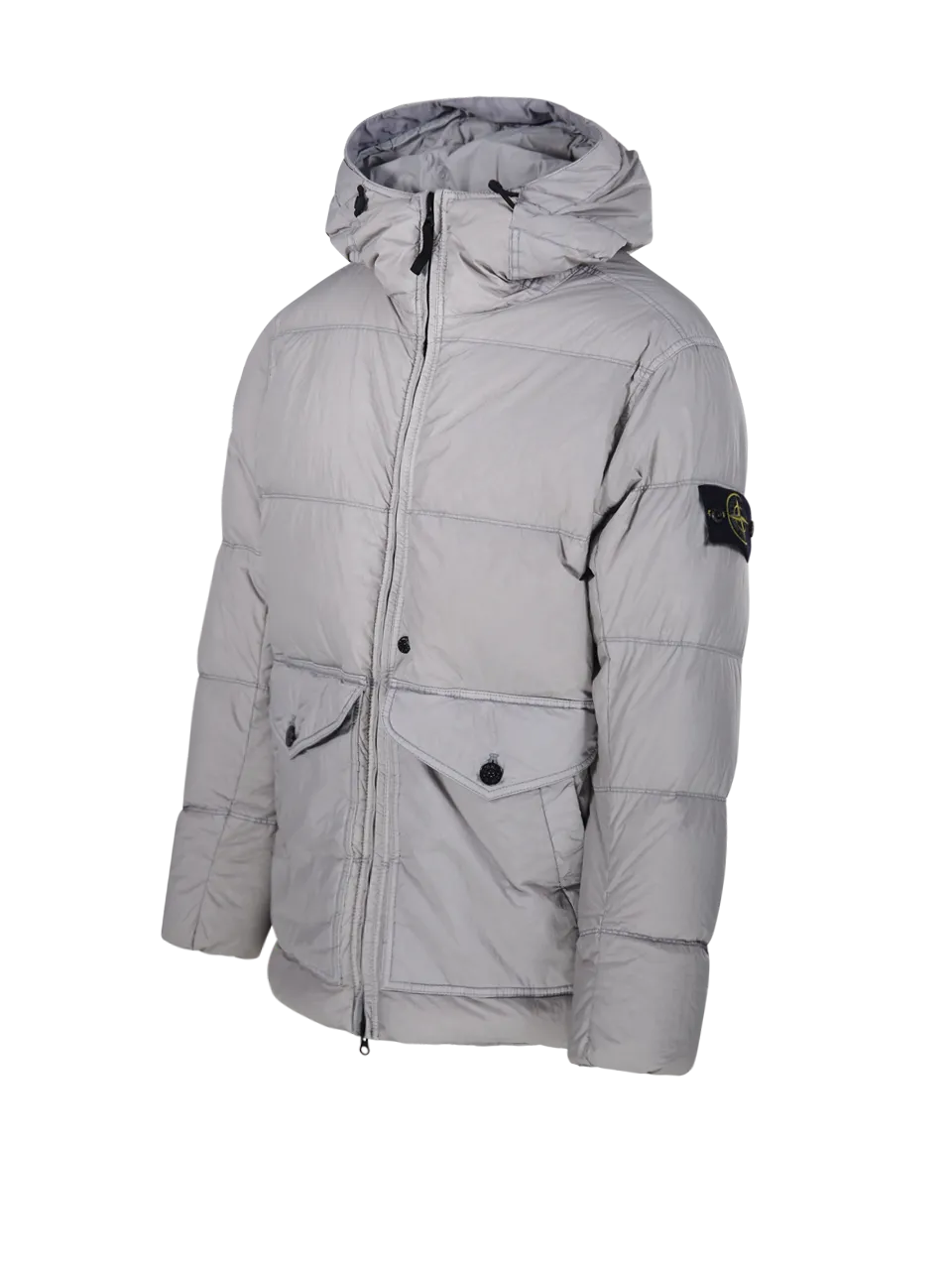  STONE ISLAND  MEN STONE ISLAND GREY POLYAMIDE DOWN JACKET