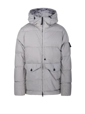  STONE ISLAND  MEN STONE ISLAND GREY POLYAMIDE DOWN JACKET