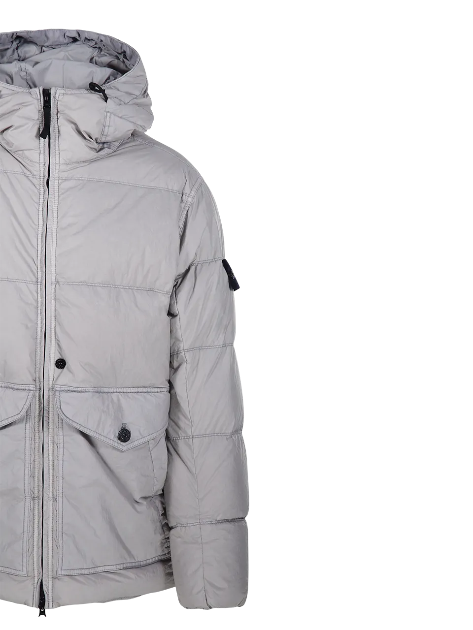  STONE ISLAND  MEN STONE ISLAND GREY POLYAMIDE DOWN JACKET