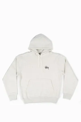 STUSSY BASIC HOODIE '22 ASH HEATHER