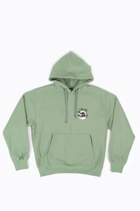 STUSSY SKATEMAN HOODIE GREEN