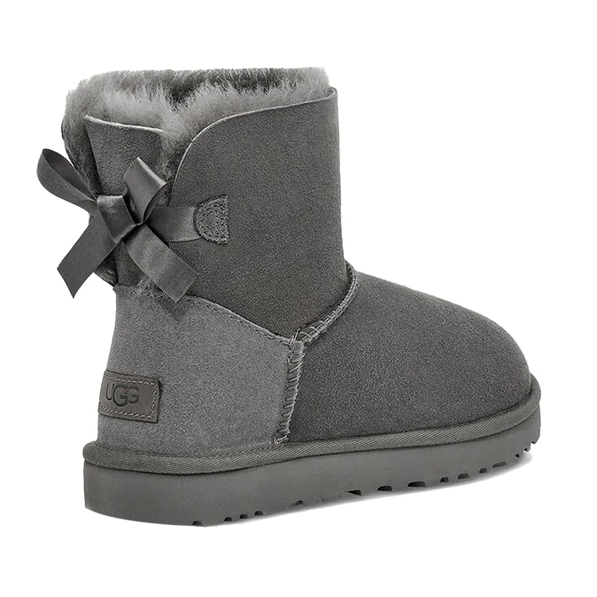      UGG MINI BAILEY BOW II GRIGIO DONNA  