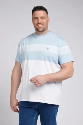 U.S. Polo Assn. Uomo - Big & Tall - T-shirt con A righe largo