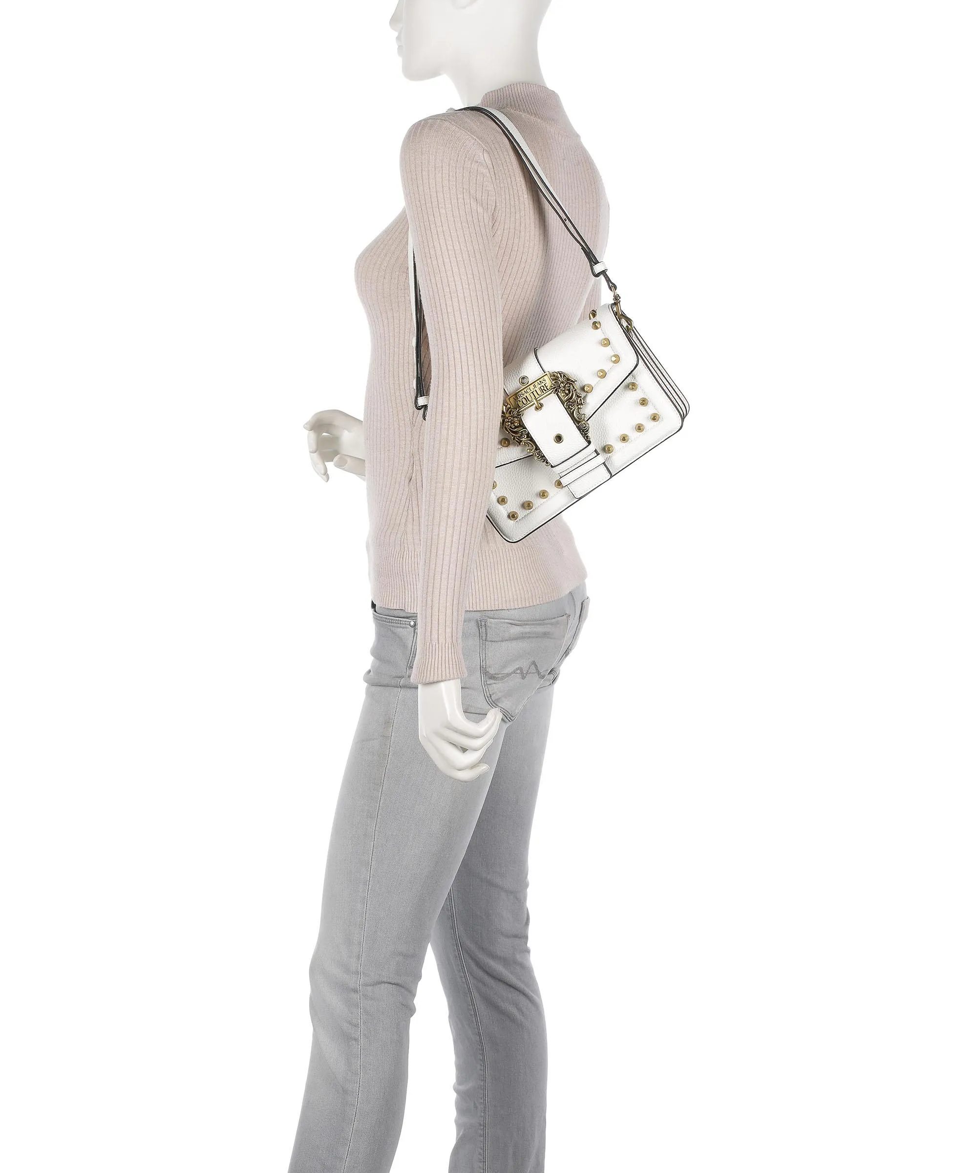  Versace Jeans Couture Couture 01 Borsa a tracolla pelle sintetica bianco  