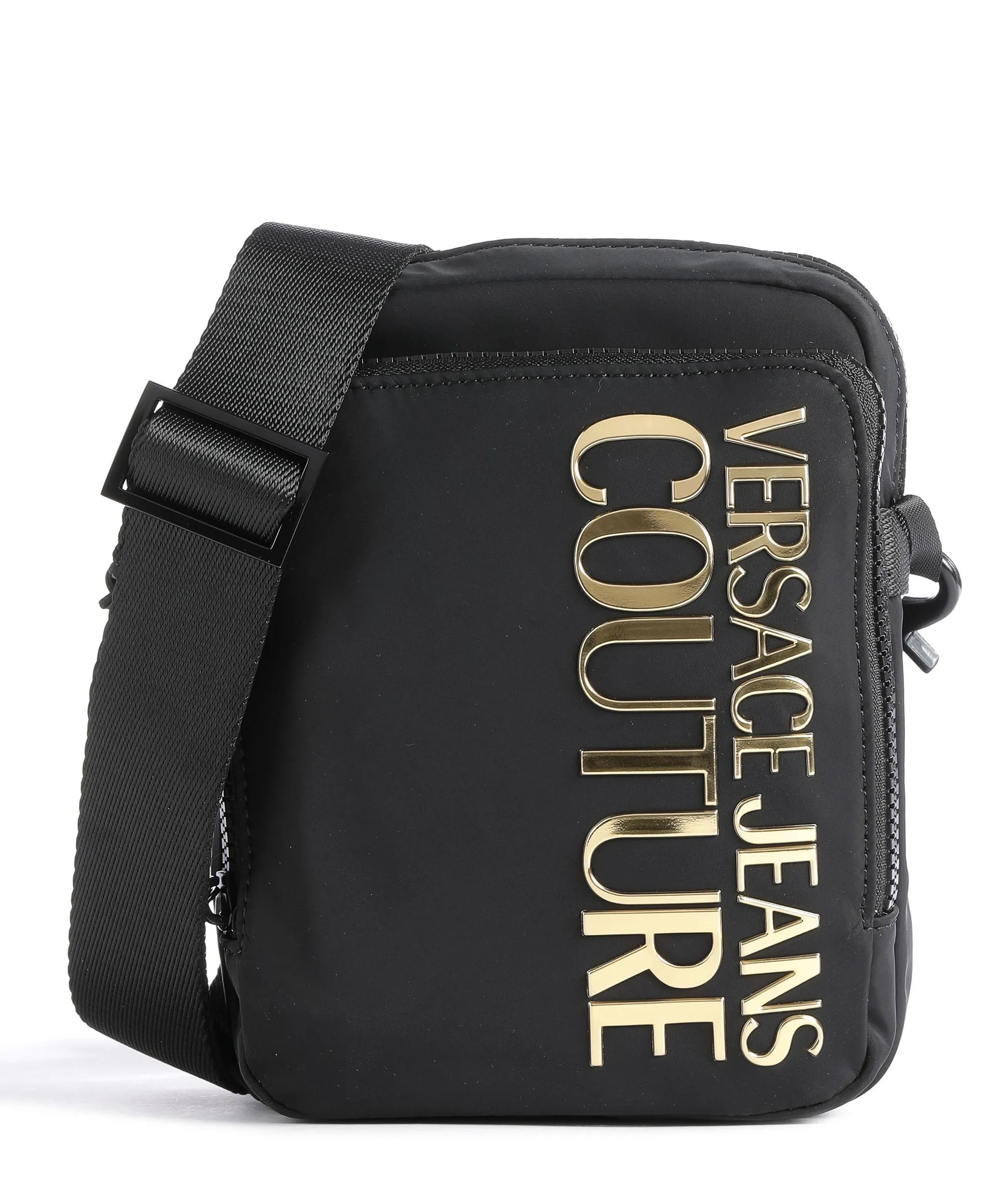  Versace Jeans Couture Iconic Logo Borsa a tracolla nylon nero  