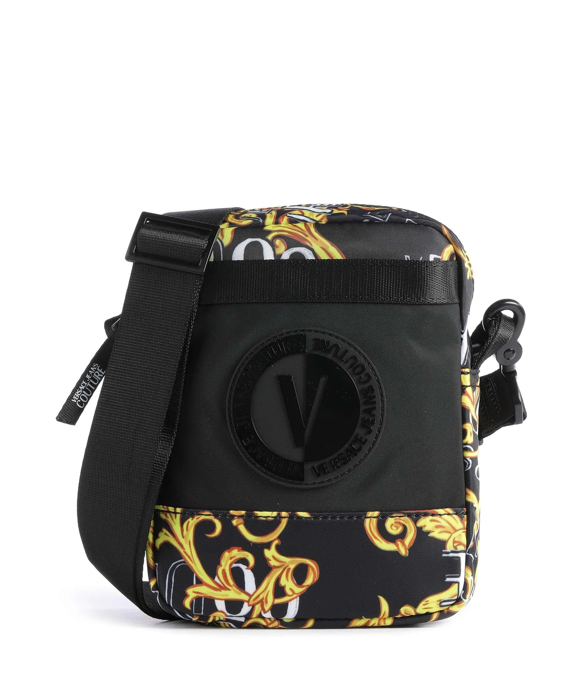  Versace Jeans Couture Logo Couture Borsa a tracolla nylon nero  