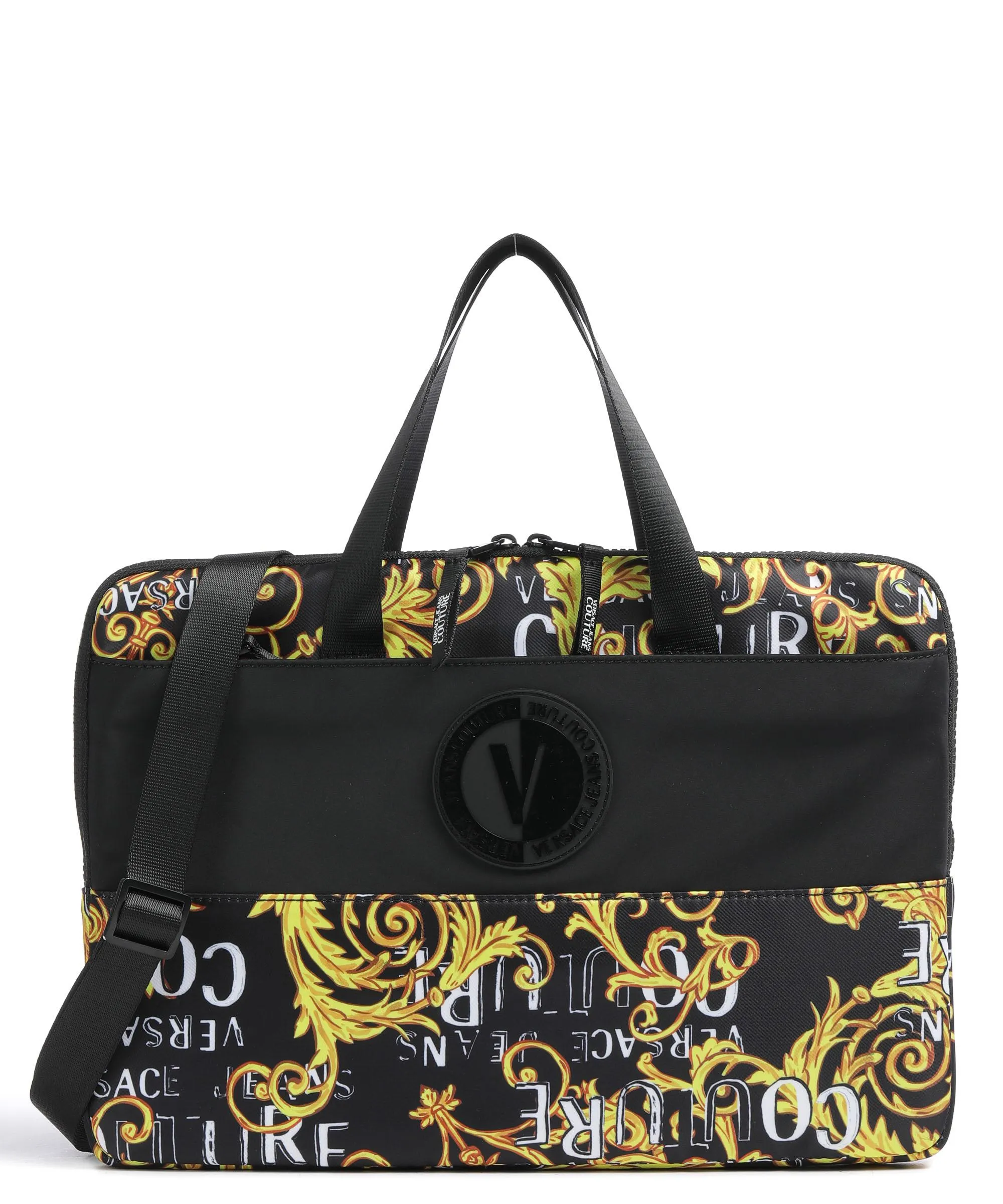  Versace Jeans Couture Logo Couture Cartella 14″ nylon nero  