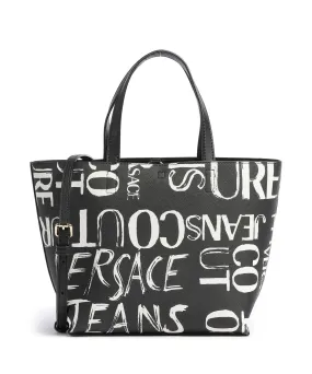  Versace Jeans Couture Reversible Shopper Borsa a mano pelle sintetica nero  