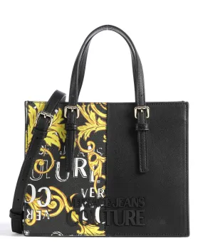  Versace Jeans Couture Rock Cut Borsa a mano pelle sintetica nero  