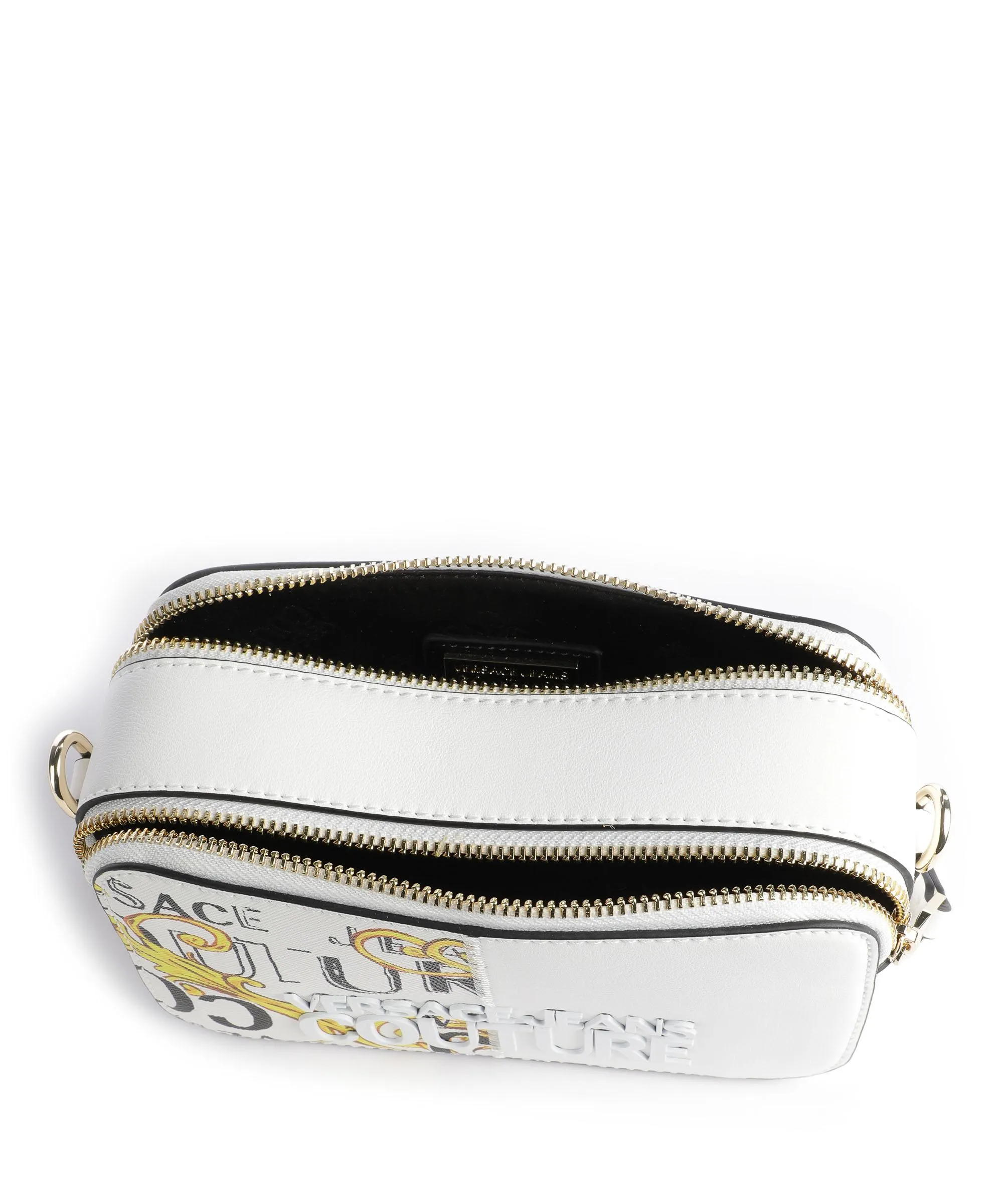  Versace Jeans Couture Rock Cut Borsa a tracolla pelle sintetica bianco  