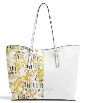  Versace Jeans Couture Rock Cut Borsa shopper pelle sintetica bianco  