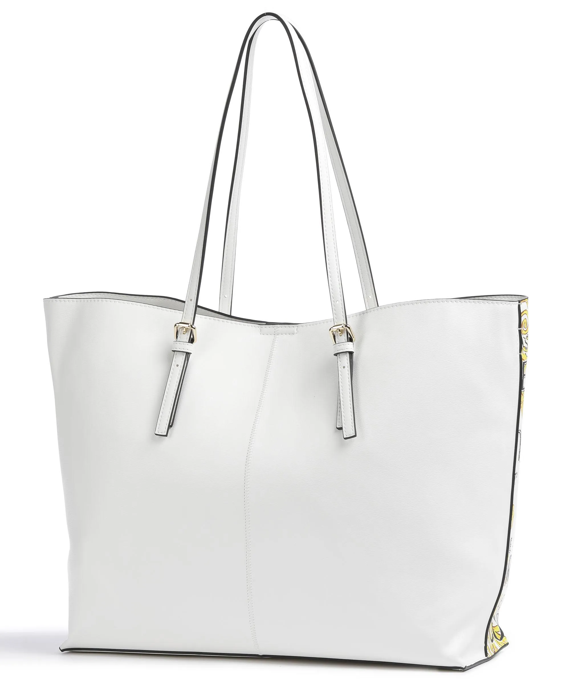  Versace Jeans Couture Rock Cut Borsa shopper pelle sintetica bianco  