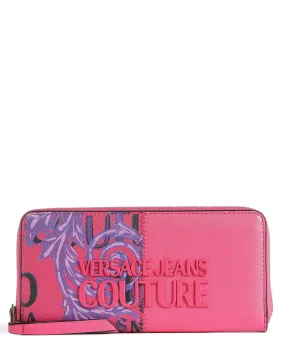  Versace Jeans Couture Rock Cut Portafoglio pelle sintetica pink  