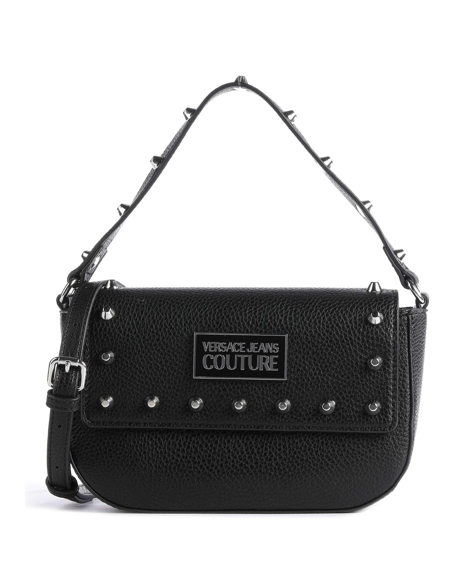  Versace Jeans Couture Studded Attitude Borsa a spalla pelle sintetica nero  